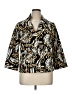 Rafaella Print Gold Blazer Size XL - photo 1