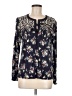 One September 100% Rayon Blue Long Sleeve Blouse Size M - photo 1