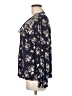 One September 100% Rayon Blue Long Sleeve Blouse Size M - photo 5