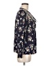 One September 100% Rayon Blue Long Sleeve Blouse Size M - photo 4