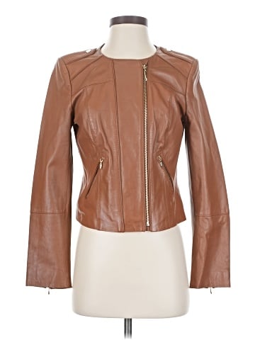 White House Black Market Leather Jacket (view 1)
