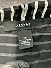 Alfani 100% Polyester Stripes Silver Long Sleeve Blouse Size 12 - photo 7