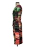 BCBGMAXAZRIA Graphic Green Cocktail Dress Size XXS - photo 5