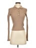 Zara Tan Long Sleeve Polo Size S - photo 1