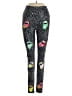 Goldsheep 100% Spandex Hearts Black Leggings Size S - photo 1