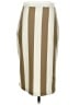 Club Monaco 100% Polyester Stripes Tan Formal Skirt Size S - photo 2