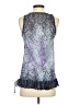 Express 100% Nylon Purple Sleeveless Blouse Size S - photo 2
