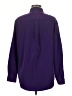 Central Park West 100% Polyester Solid Purple Long Sleeve Blouse Size M - photo 2