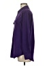 Central Park West 100% Polyester Solid Purple Long Sleeve Blouse Size M - photo 5