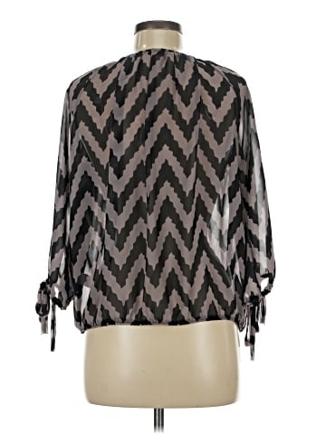Orange Caramel 3/4 Sleeve Blouse (view 2)