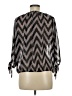 Orange Caramel Silver Purple 3/4 Sleeve Blouse Size M - photo 2
