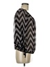 Orange Caramel Silver Purple 3/4 Sleeve Blouse Size M - photo 4