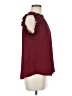 The Workshop 100% Polyester Burgundy Sleeveless Blouse Size M - photo 4