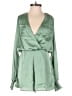 Mi ami 100% Polyester Solid Green Romper Size XXS - photo 1