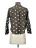 Zara Polka Dots Gray 3/4 Sleeve Blouse Size XS - photo 2
