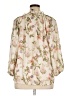 Chaps 100% Polyester Floral Ivory 3/4 Sleeve Blouse Size XL - photo 2