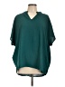 B.E. Stage Teal 3/4 Sleeve Blouse Size L - photo 1