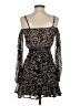 Mi ami 100% Polyester Floral Black Casual Dress Size XXS - photo 2