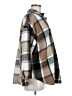 Zaful 100% Polyester Plaid Brown Coat Size 8 - photo 4