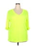 Unbranded 100% Polyester Green 3/4 Sleeve Top Size 2X - photo 1