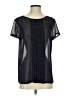 Ann Taylor LOFT 100% Polyester Black Short Sleeve Blouse Size S - photo 1