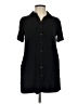 Lulus Black Short Sleeve Button-Down Shirt Size XS - photo 1