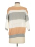 Unbranded 100% Polyester Color Block Tan Gray Pullover Sweater Size S - photo 2