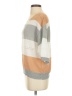 Unbranded 100% Polyester Color Block Tan Gray Pullover Sweater Size S - photo 5