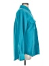 Central Park West 100% Polyester Teal Long Sleeve Blouse Size L - photo 4