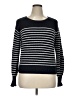 Marella Sport Stripes Black Pullover Sweater Size XL (estimated) - photo 1