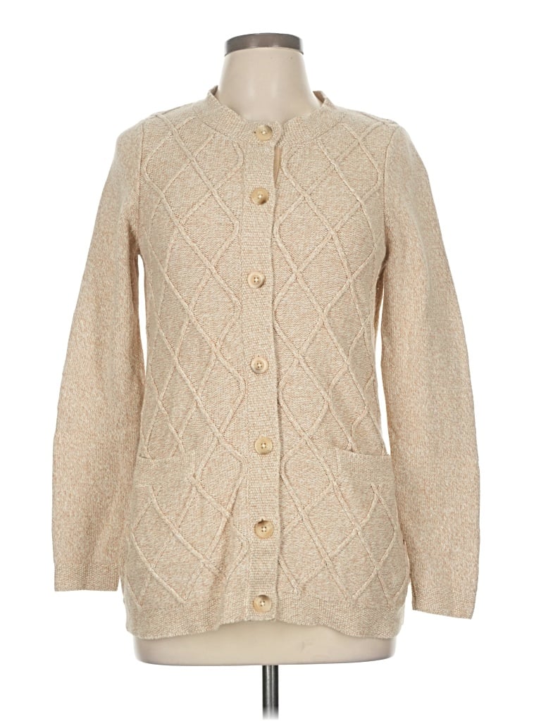 Pre-owned L.l.bean Cardigan Sweater In Brown
