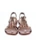 Unbranded Brown Gold Wedges Size 43 - photo 2