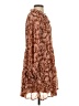 Lark + Grey 100% Polyester Paisley Brown Casual Dress Size S - photo 4