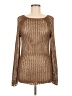 Fraiche by J Metallic Brown Pullover Sweater Size Med - Lg - photo 1