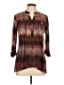 db established 1962 Brown 3/4 Sleeve Blouse Size L - photo 1