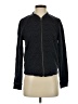 Ann Taylor LOFT 100% Cotton Chevron-herringbone Black Track Jacket Size S - photo 1
