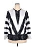 Unbranded Silver Black Long Sleeve Blouse Size 2X - photo 1