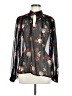 Lucky Brand Black Long Sleeve Blouse Size M - photo 1