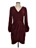 Simplee Burgundy Casual Dress Size S - photo 1