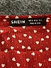 Shein 100% Polyester Red Short Sleeve Blouse Size 4 - photo 7