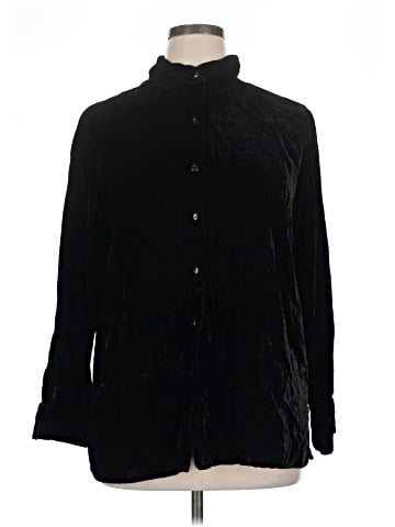 Basic Editions Long Sleeve Button-Down Shirt (view 1)