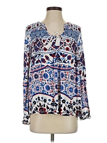 Vintage America Blues Long Sleeve Blouse (view 1)