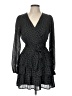 Mi ami 100% Polyester Polka Dots Black Cocktail Dress Size L - photo 1