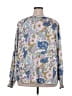 Emery Rose 100% Polyester Floral Multi Color White 3/4 Sleeve Blouse Size 3X - photo 2