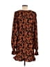Shein 100% Polyester Animal Print Brown Cocktail Dress Size 8 - 10 - photo 2