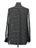 Alfani 100% Polyester Stripes Silver Long Sleeve Blouse Size 12 - photo 2