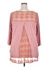 Adiva 100% Polyester Pink 3/4 Sleeve Top Size 2X - photo 2