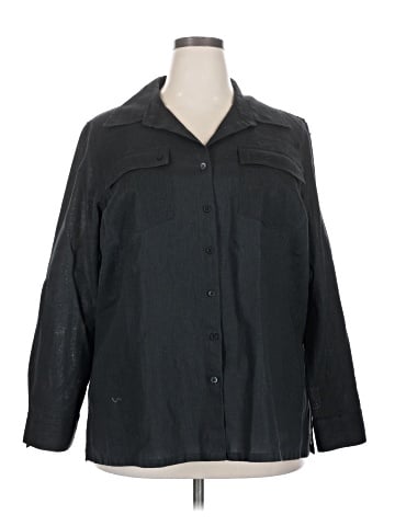 Jones New York Sport 3/4 Sleeve Button-Down Shirt (view 1)