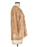 Velvet Heart 100% Polyester Metallic Gold Pullover Sweater Size L - photo 4