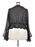 Dizzy Lizzy 100% Polyester Polka Dots Black 3/4 Sleeve Blouse Size XXL - photo 2